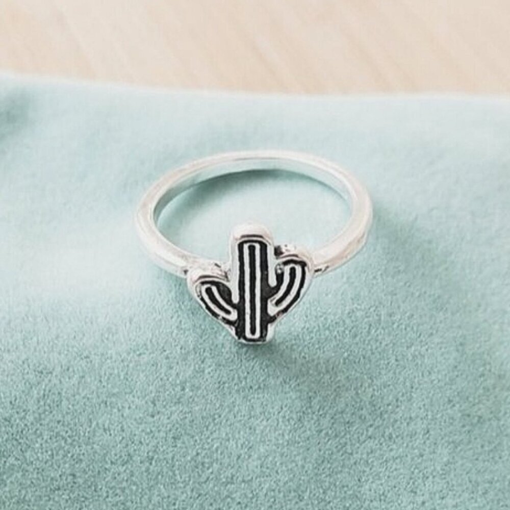 New Boho Western Cactus Ring